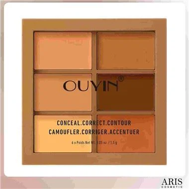 Uusi 6 Color Cosmetics Cream Contour and Highlighting Makeup Kit Color Correcting Cream Concealer Camouflage Makeup Palette